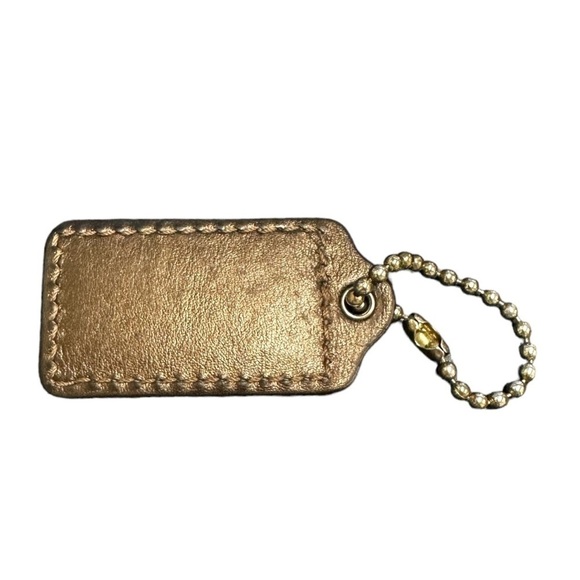 Authentic Coach Leather Key Fob Tag - Picture 2 of 2